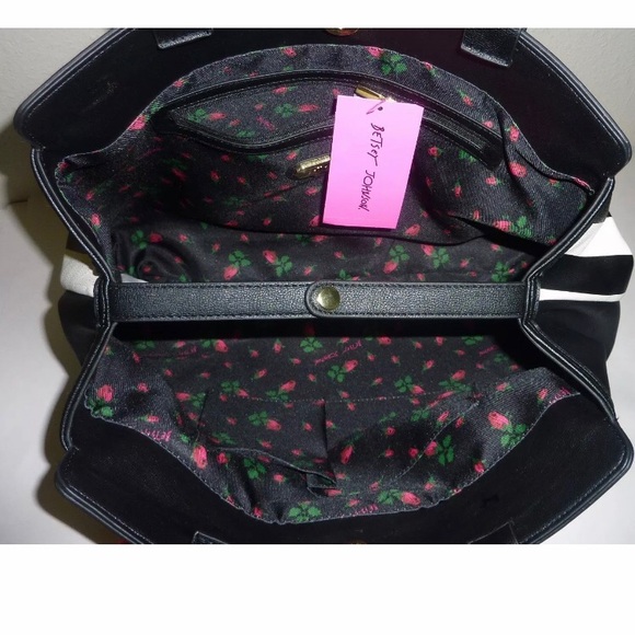 BETSEY JOHNSON Pom Patches Bag Charm Shoulder Bag - Picture 7 of 10